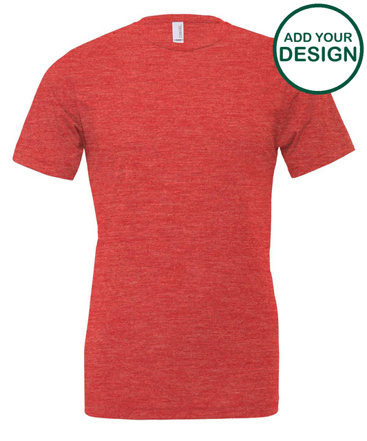 Unisex triblend crew neck t-shirt