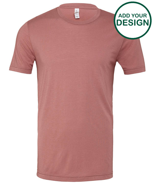 Unisex triblend crew neck t-shirt