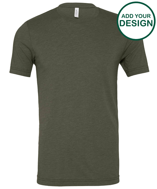 Unisex triblend crew neck t-shirt