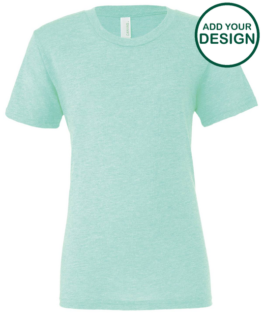 Unisex triblend crew neck t-shirt