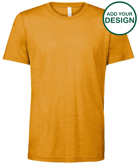 Unisex triblend crew neck t-shirt