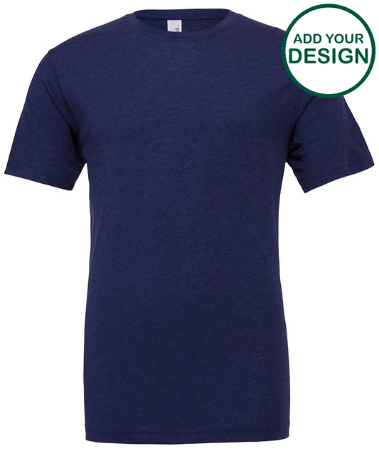 Unisex triblend crew neck t-shirt