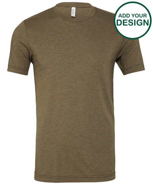 Unisex triblend crew neck t-shirt
