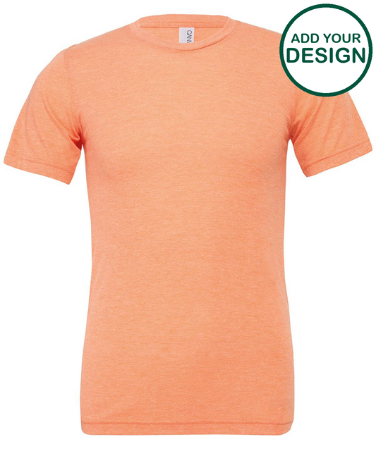 Unisex triblend crew neck t-shirt