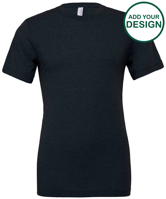 Unisex triblend crew neck t-shirt
