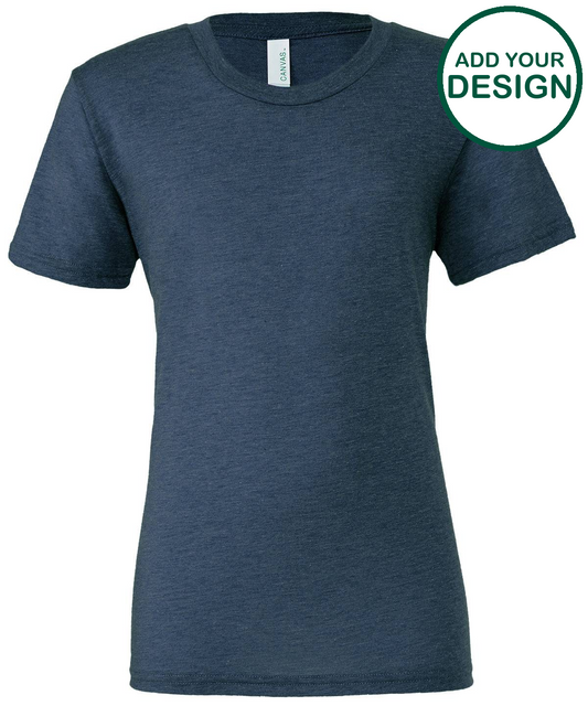 Unisex triblend crew neck t-shirt
