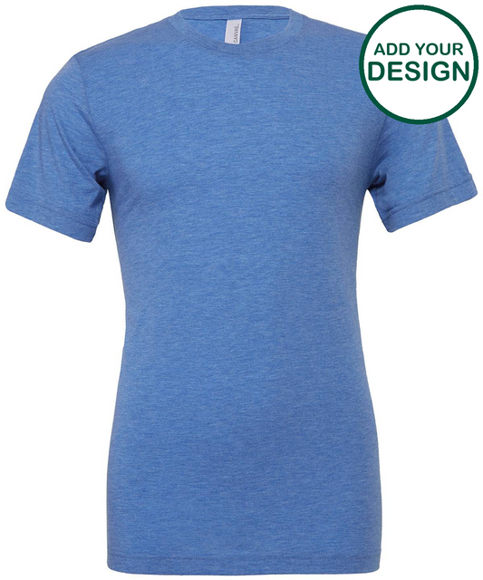 Unisex triblend crew neck t-shirt