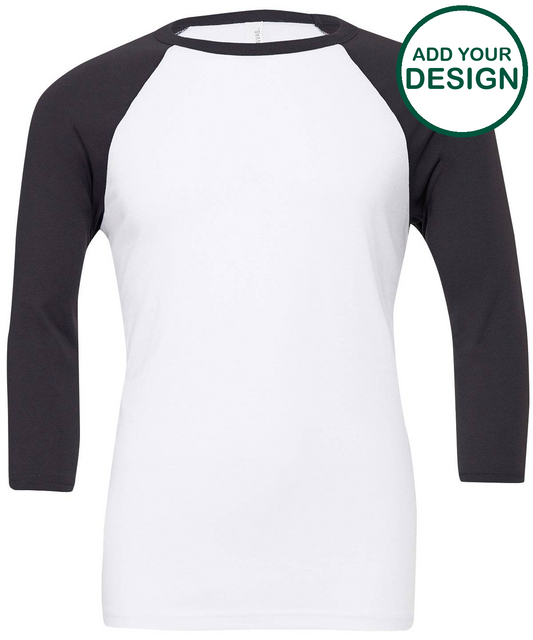 Unisex triblend ¾ sleeve baseball t-shirt