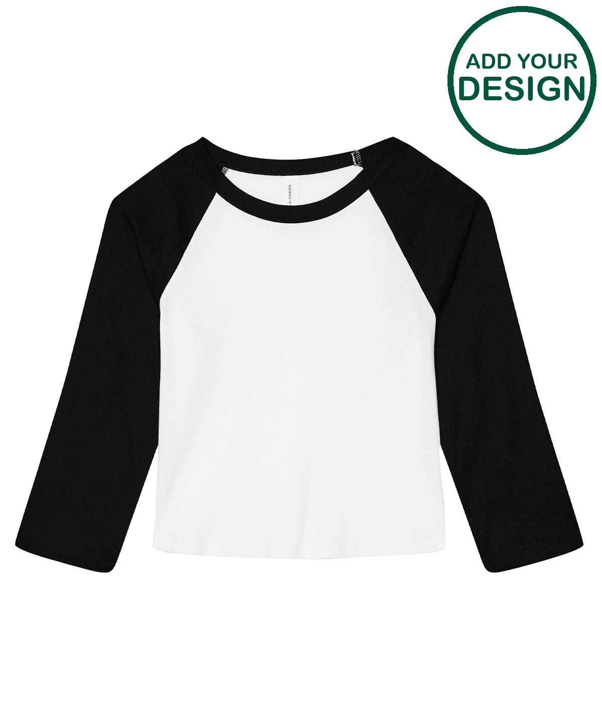 Women’s micro rib 3/4 raglan baby t-shirt