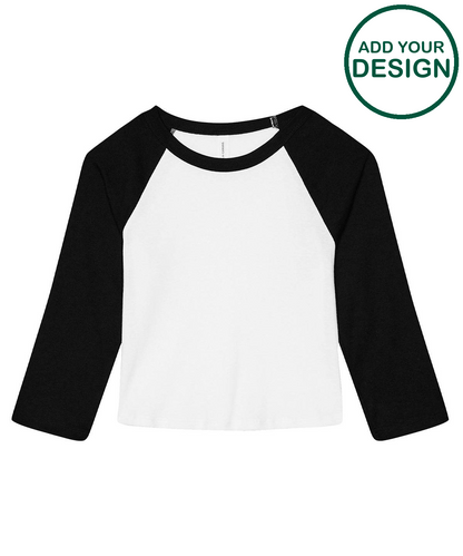 Women’s micro rib 3/4 raglan baby t-shirt