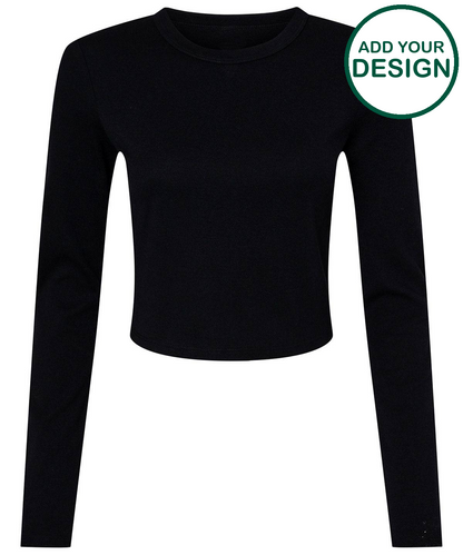 Women’s micro rib long sleeve baby t-shirt