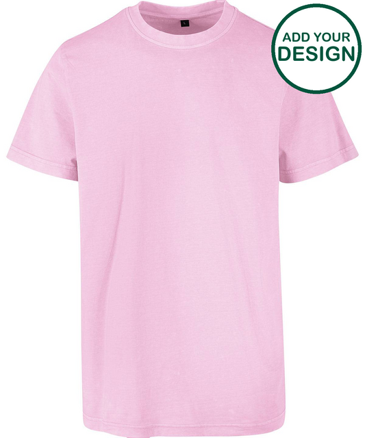 Acid washed round neck tee