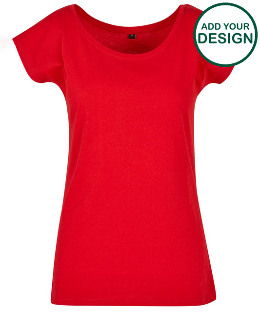 Women's wide neck tee