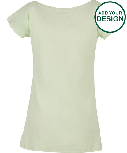 Women's wide neck tee