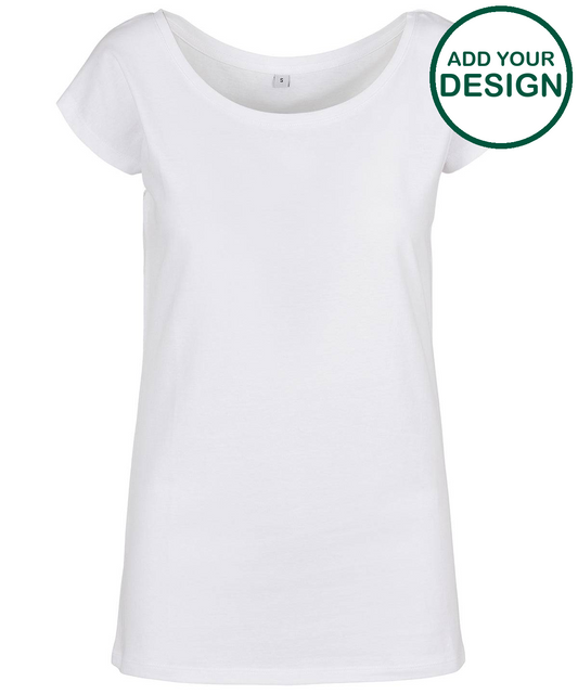 Women's wide neck tee