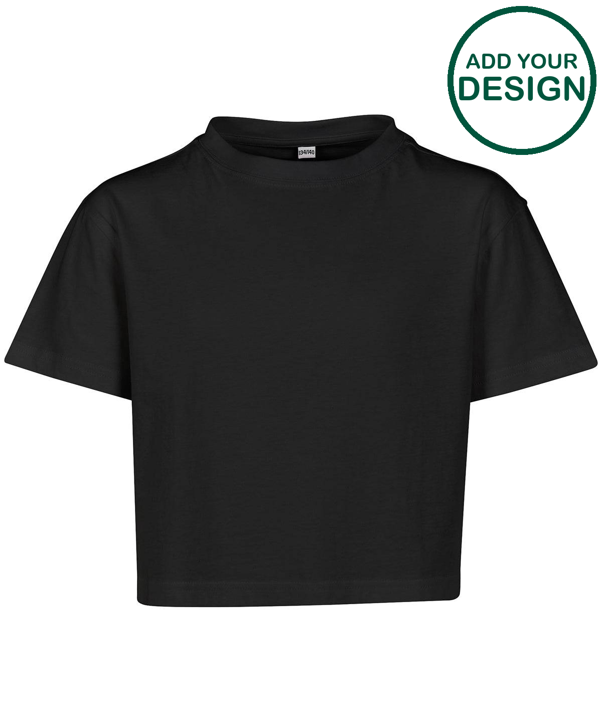 Girls cropped Jersey tee