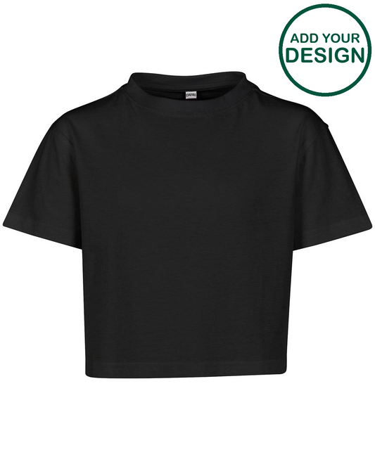 Girls cropped Jersey tee