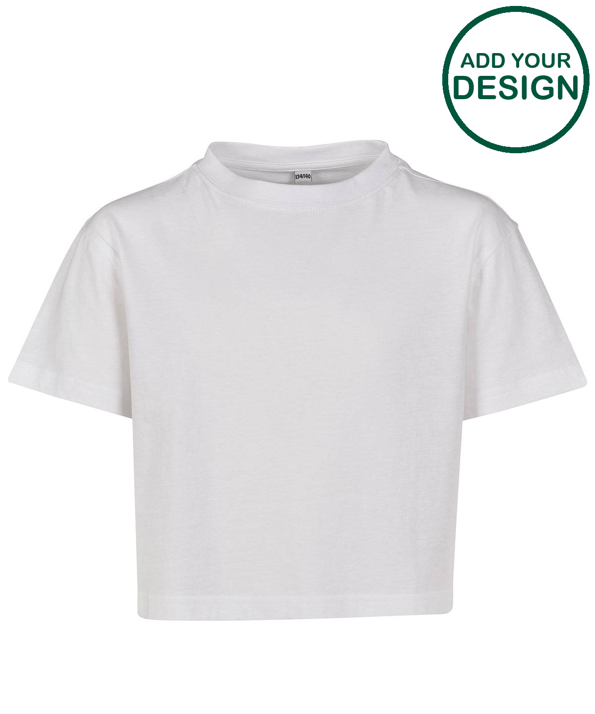 Girls cropped Jersey tee