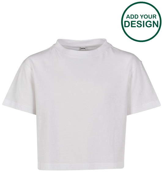 Girls cropped Jersey tee
