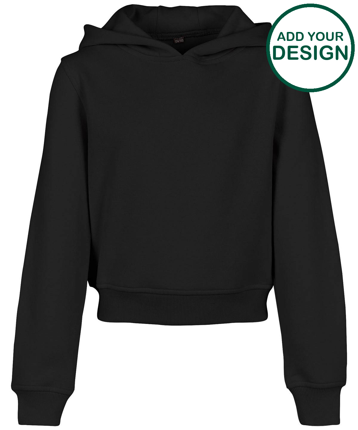 Girls cropped sweat hoodie