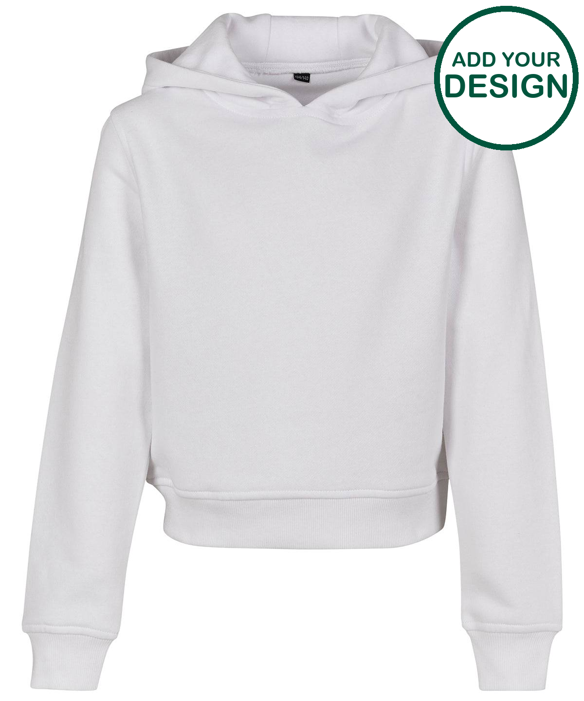 Girls cropped sweat hoodie