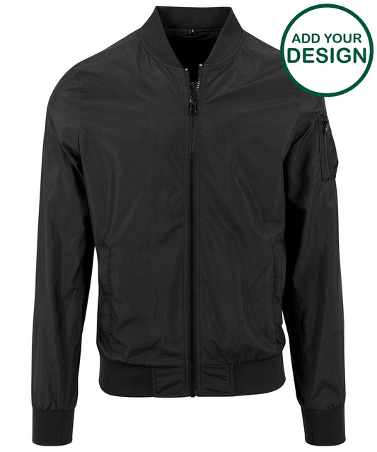Nylon bomber jacket