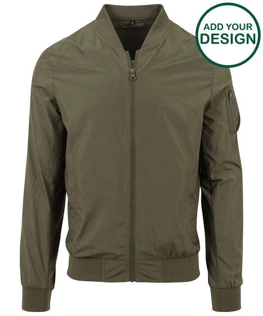 Nylon bomber jacket