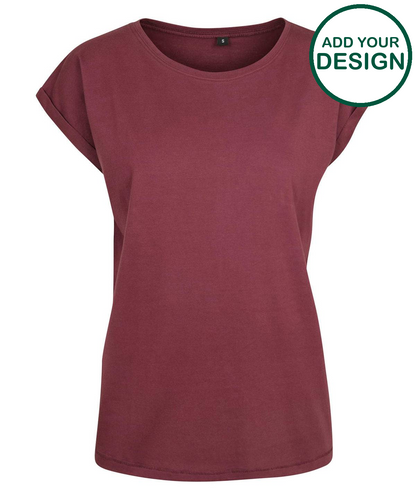 Women's extended shoulder tee