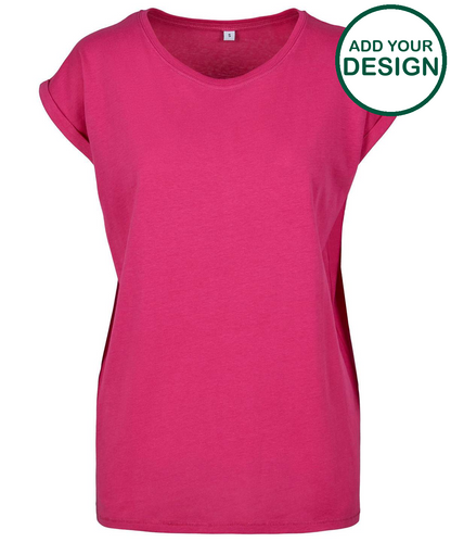 Women's extended shoulder tee