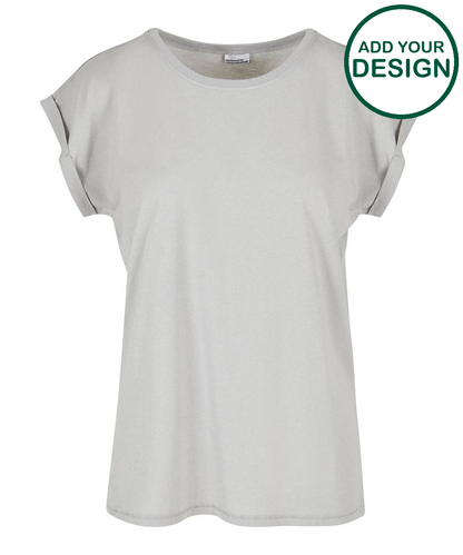 Women's extended shoulder tee