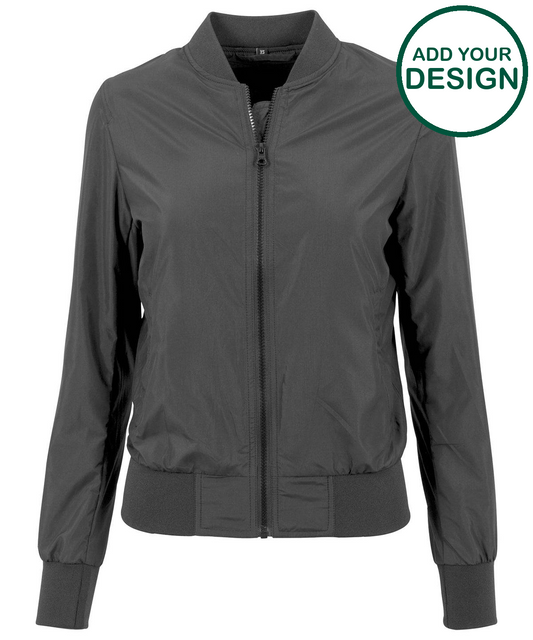 Women's nylon bomber jacket