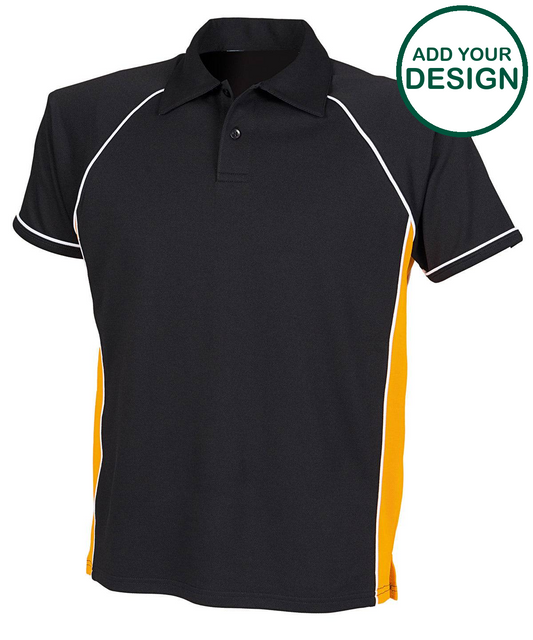 Piped performance polo