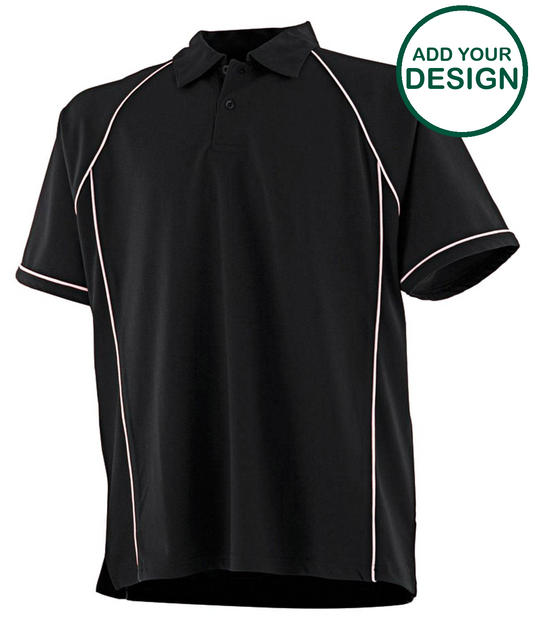 Piped performance polo