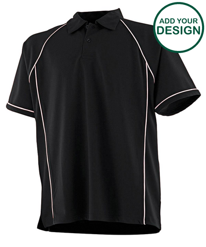 Piped performance polo