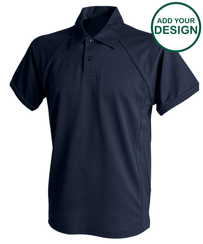 Piped performance polo