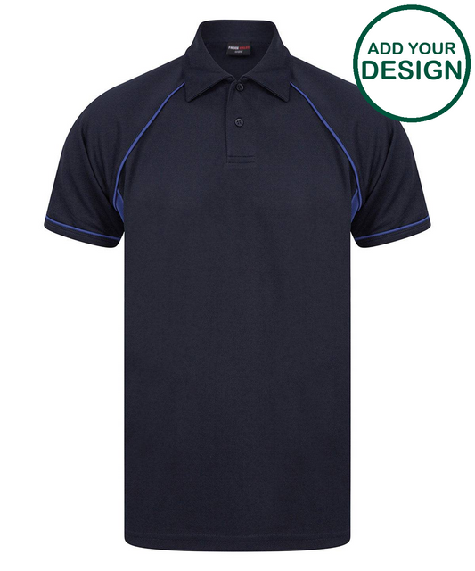 Piped performance polo