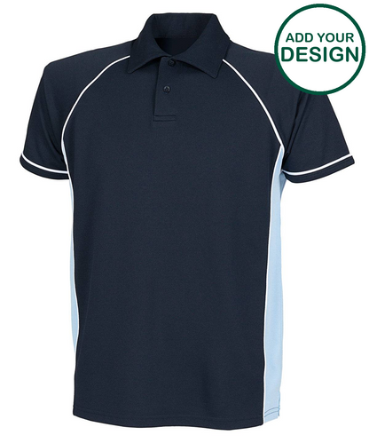 Piped performance polo