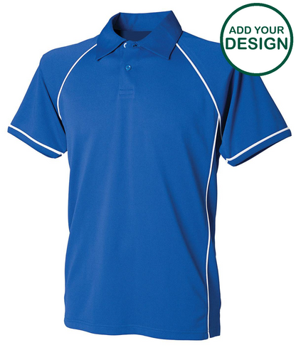 Piped performance polo