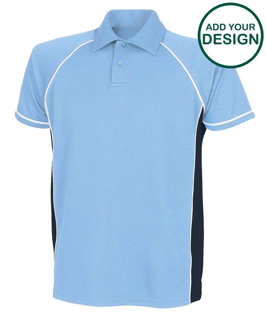Piped performance polo