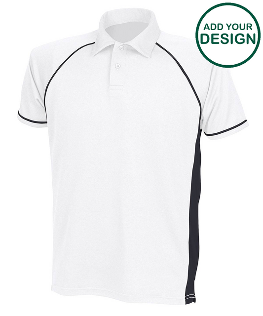 Piped performance polo