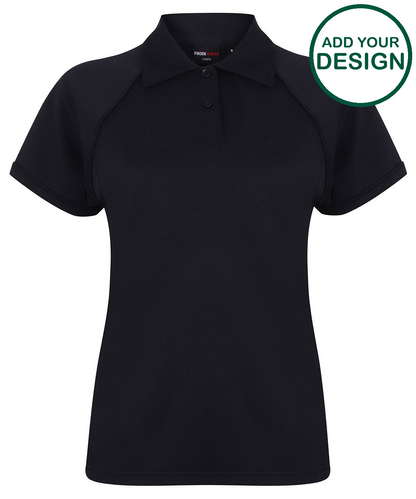Women's piped performance polo