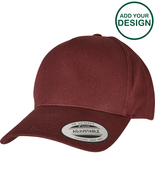 5-panel curved classic snapback (7707)