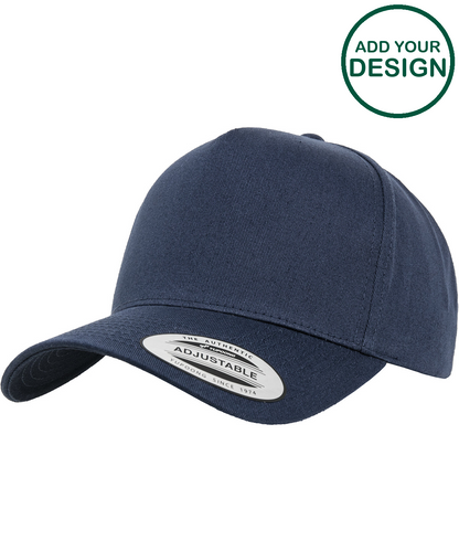 5-panel curved classic snapback (7707)