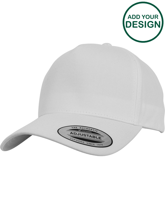 5-panel curved classic snapback (7707)