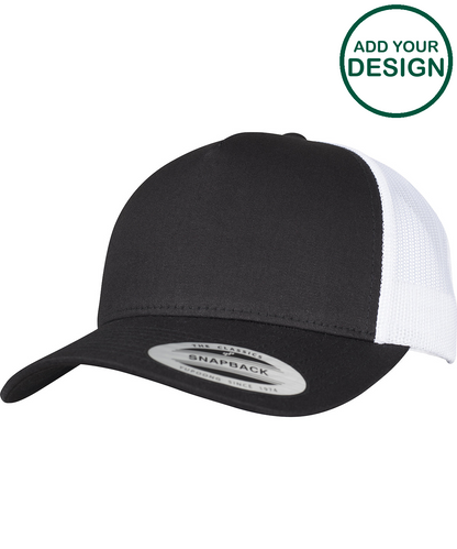 5-panel retro trucker 2-tone cap (6506T)