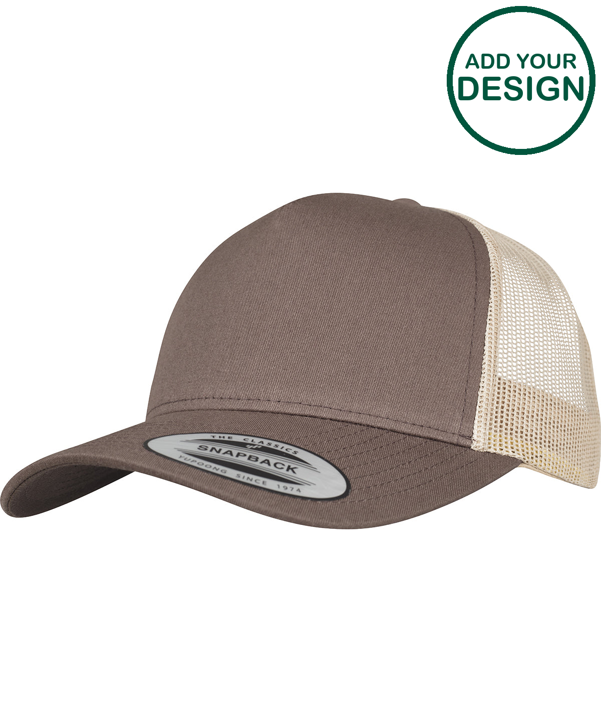 5-panel retro trucker 2-tone cap (6506T)