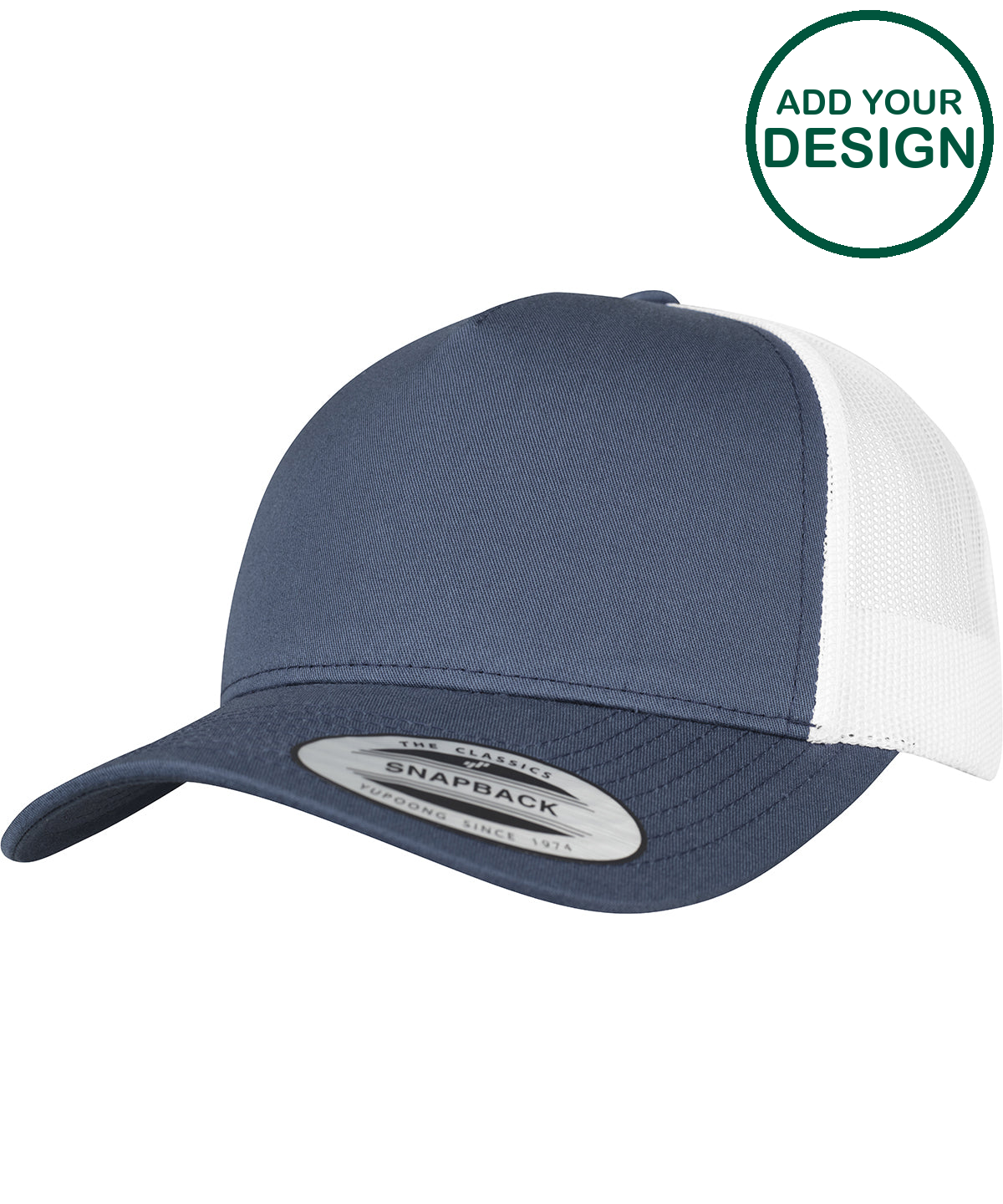 5-panel retro trucker 2-tone cap (6506T)