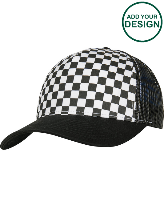 Checkerboard retro trucker (6506CB)