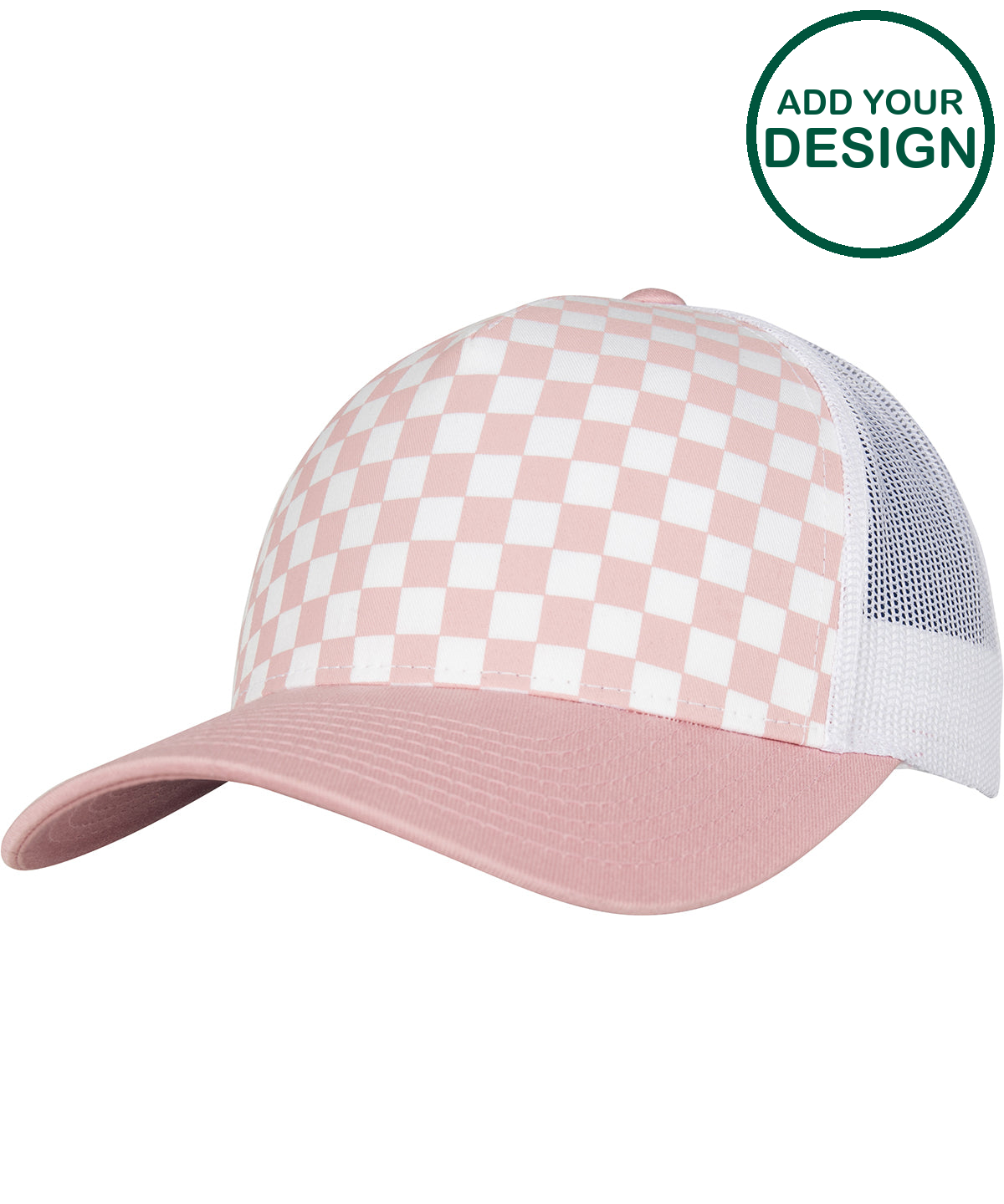 Checkerboard retro trucker (6506CB)