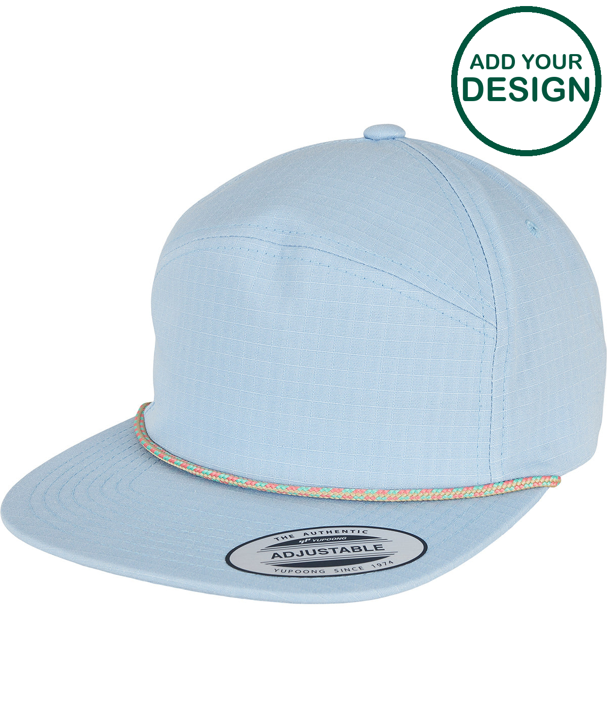 Colour braid jockey cap (7005CB)